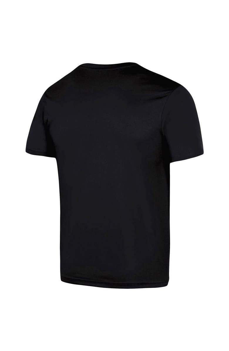 Under Armour Men's Under Armour Black Wisconsin Badgers School Logo Performance Cotton T-Shirt, Alternate, color, 