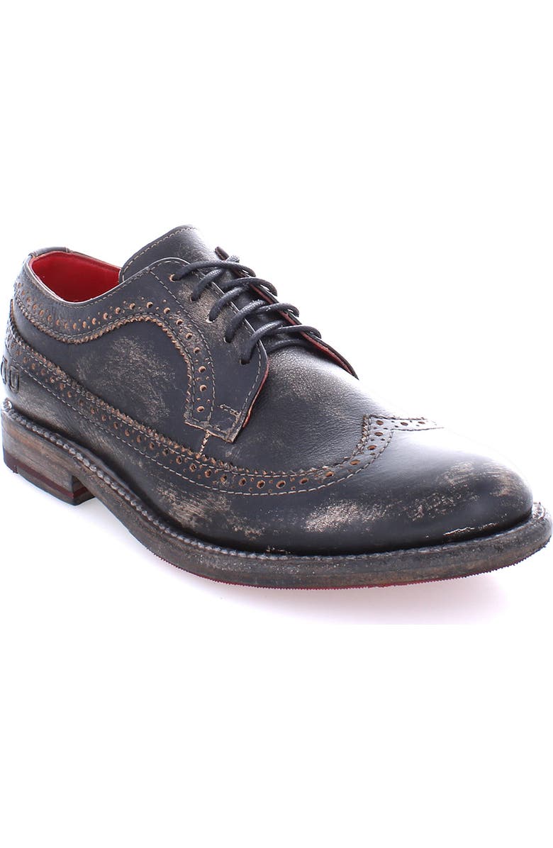 Bed Stu Lita K II Wingtip Oxford, Main, color, Black Hw