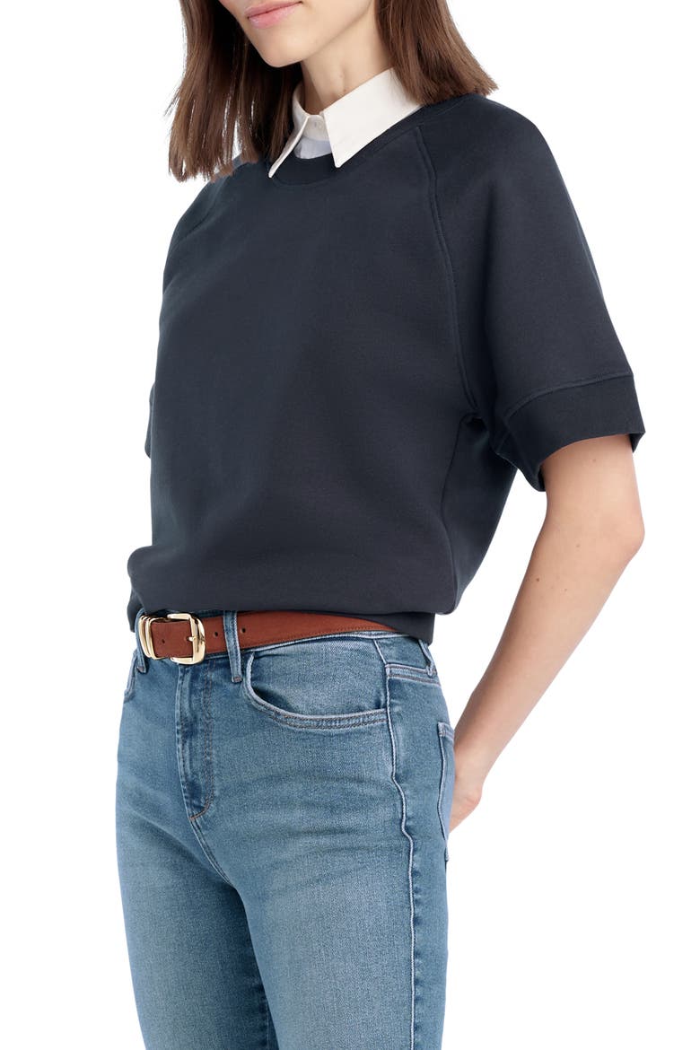 The Saturday Raglan Cotton Blend T-Shirt, Alternate, color, NAVY