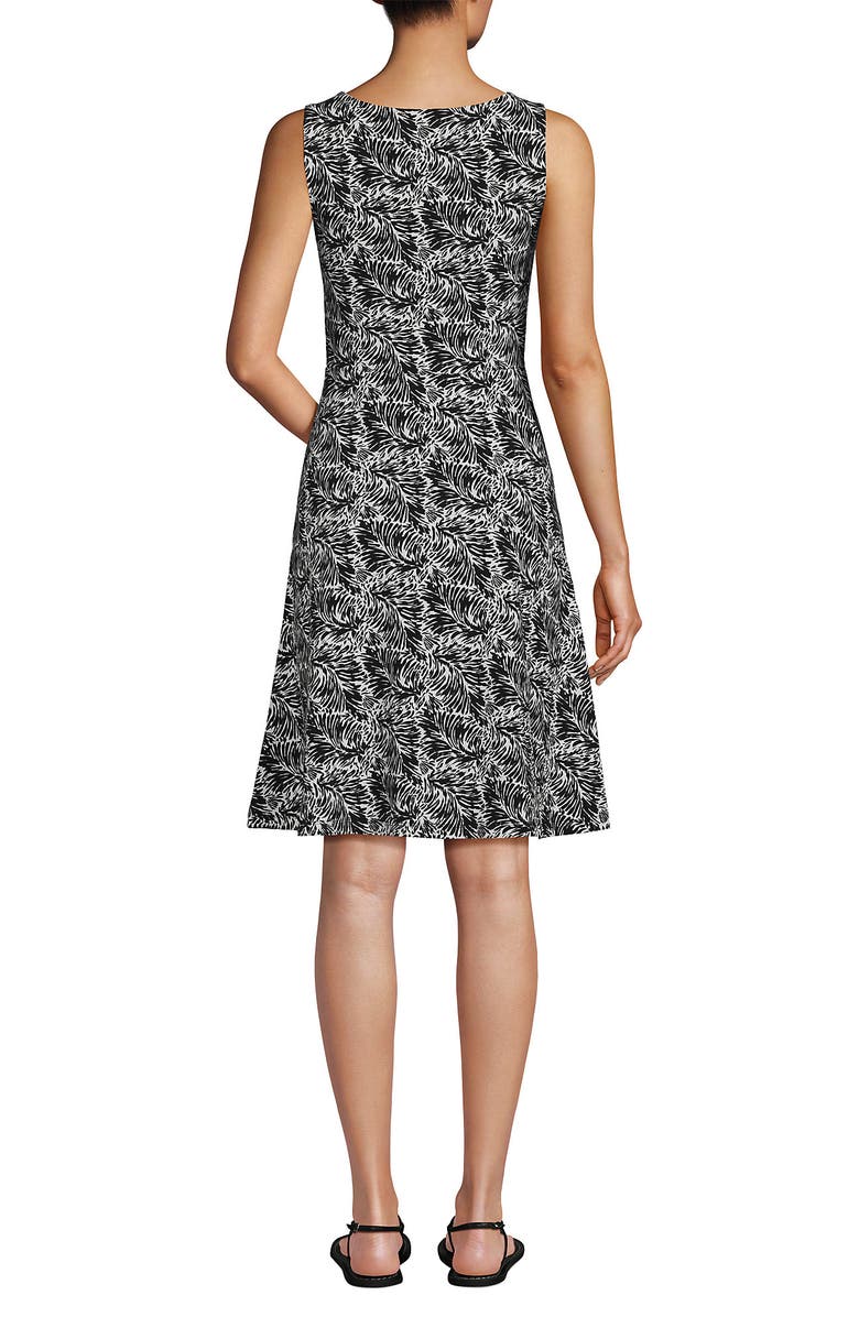 Lands' End Cotton Modal Boatneck Twist Dress, Alternate, color,