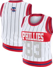 WEAR by Erin Andrews Women's WEAR by Erin Andrews  White Philadelphia Phillies Sporty Tank Top