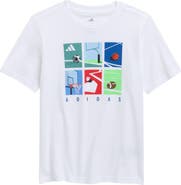 adidas Kids' Box Logo Cotton Graphic T-Shirt