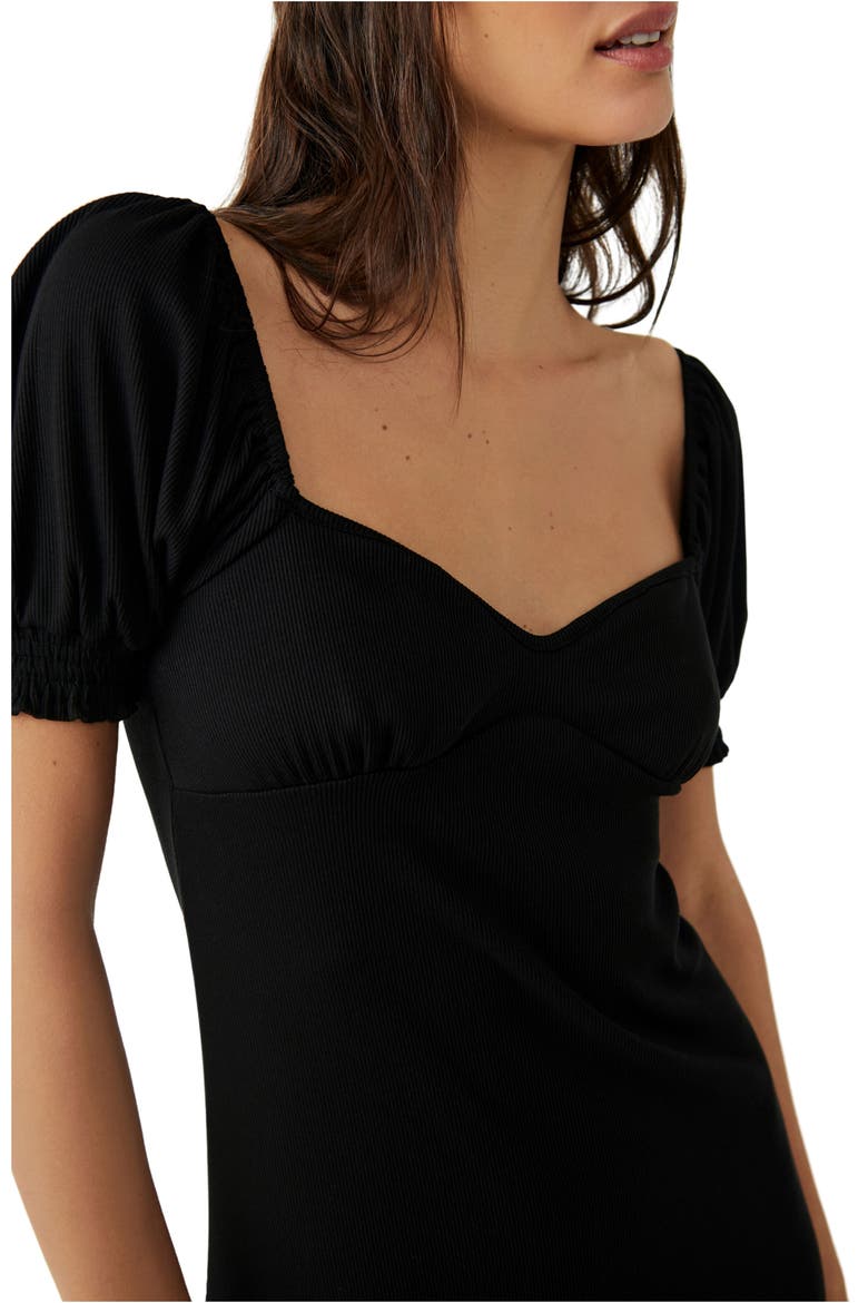free-est Bel Air Midi Dress, Alternate, color, BLACK