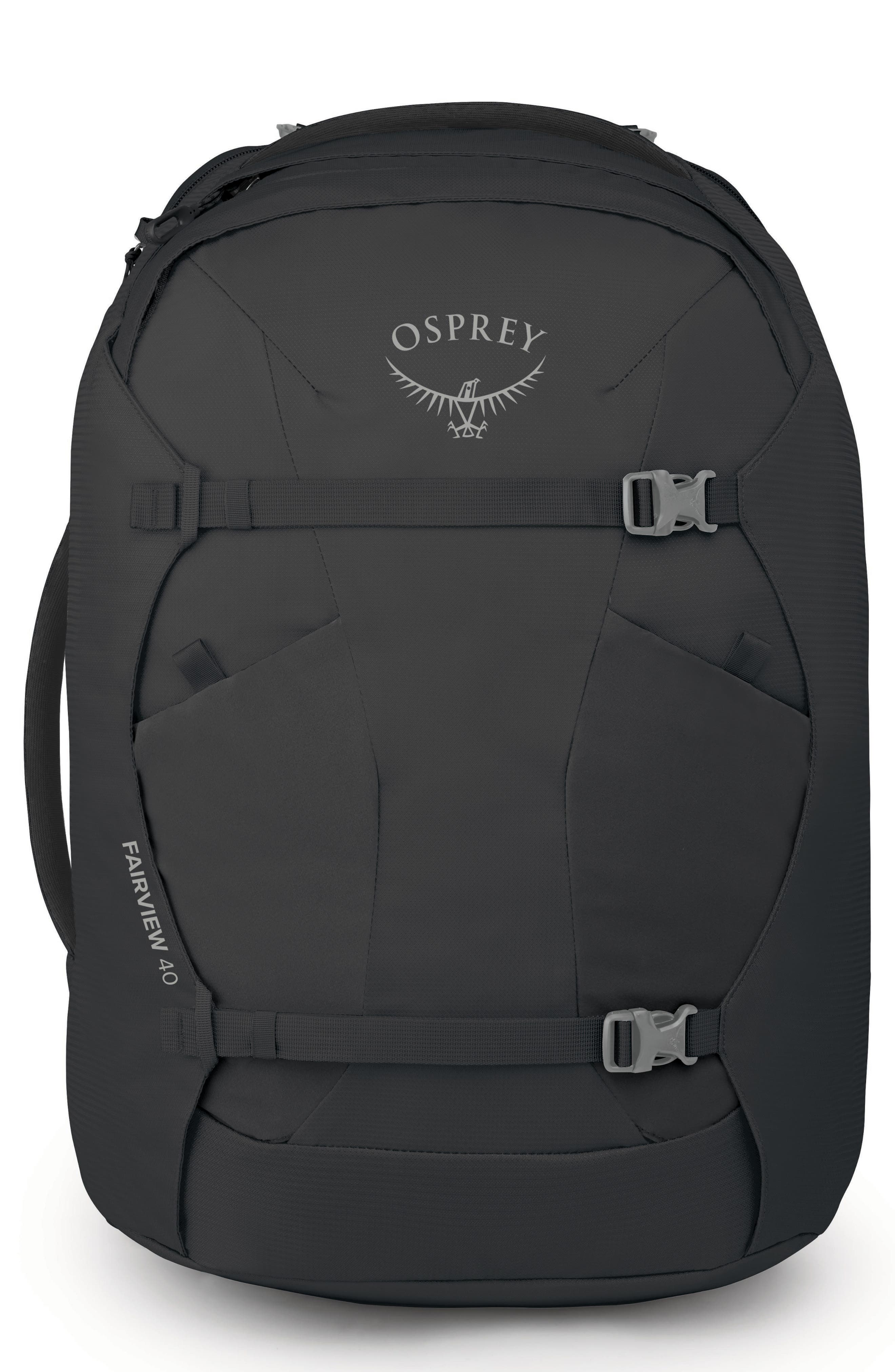 Fairview 40-Liter Travel Backpack, Main, color, BLACK/BLACK