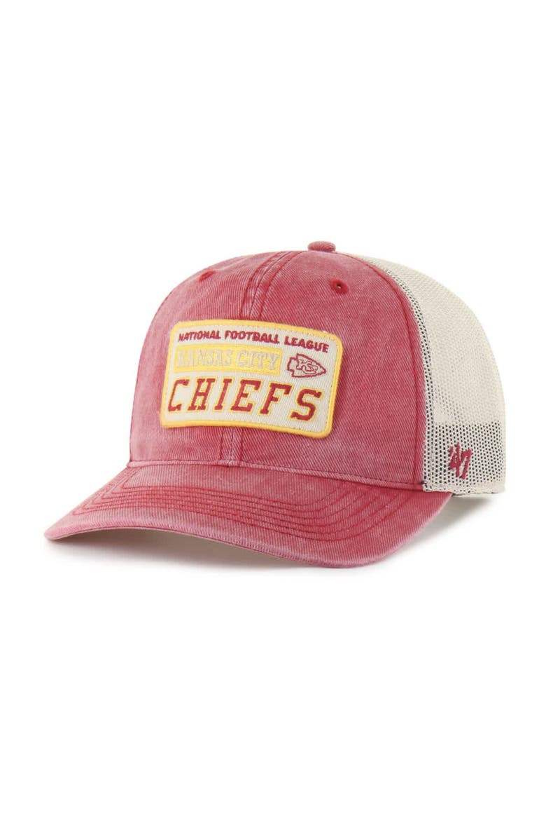 Men's '47  Red Kansas City Chiefs Canteen Relaxed Trucker Adjustable Hat, Main, color, Red