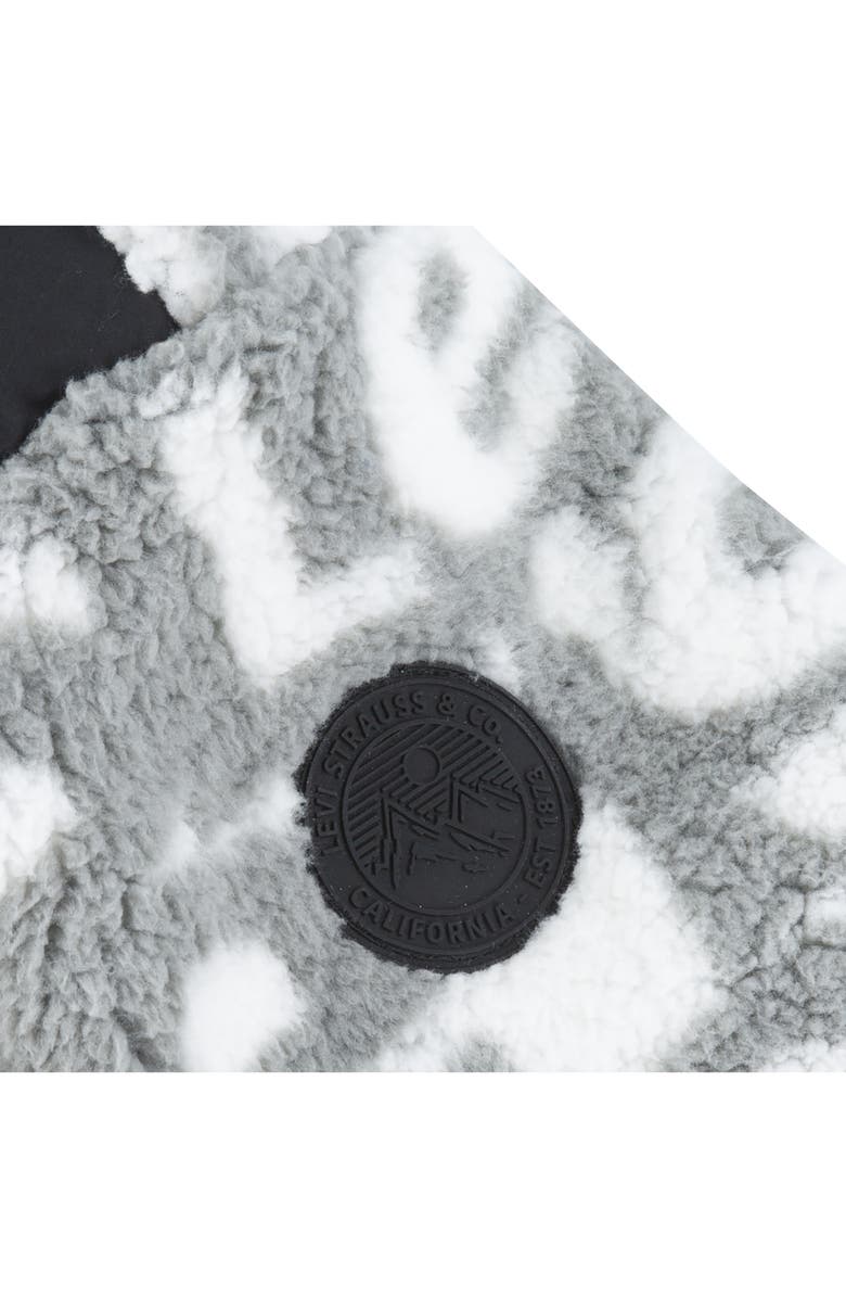 Levi's<sup>®</sup> Kids' Colorblock Logo Print Half Zip Fleece Pullover, Alternate, color, 