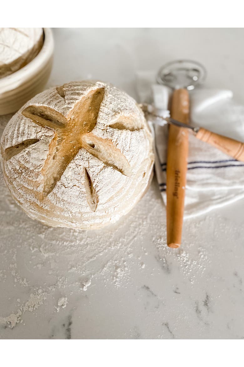Bread Lame Dough Scoring Blade w/Extra Blades and Cover, Natural Wood Handle, Alternate, color, Silver