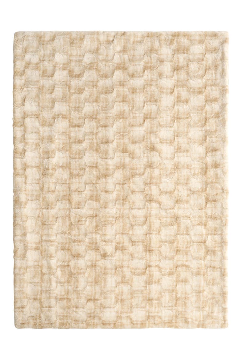 Print Embossed Oversize Blanket, Alternate, color, SAFARI BROWN