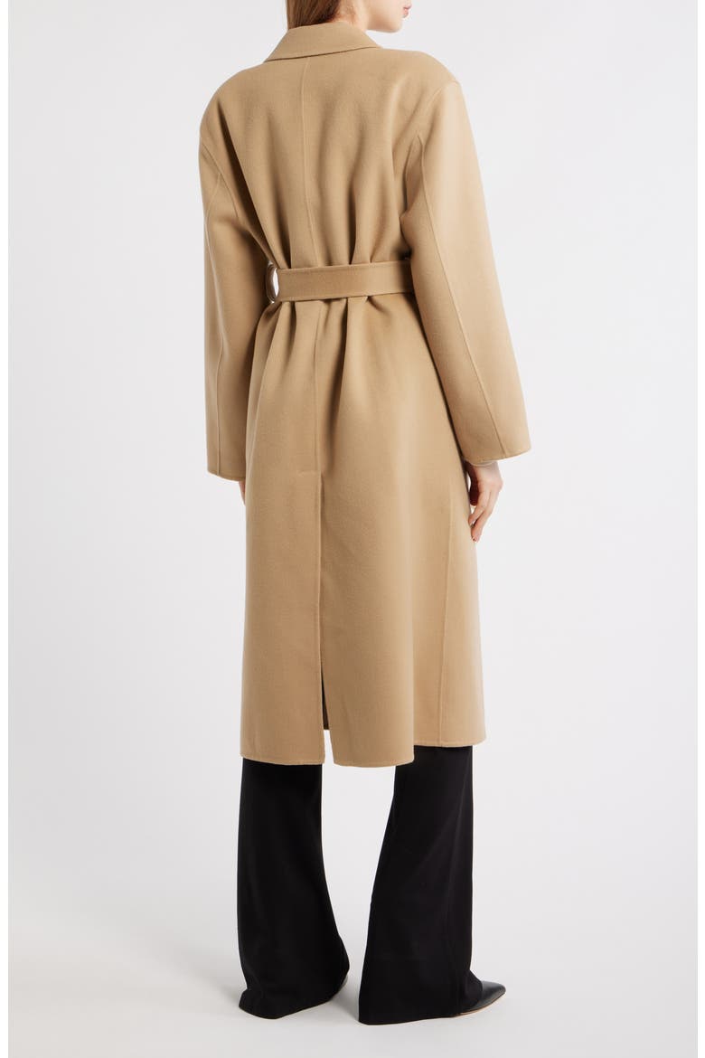 Double Breasted Longline Trench Coat, Alternate, color, NEW CAMEL