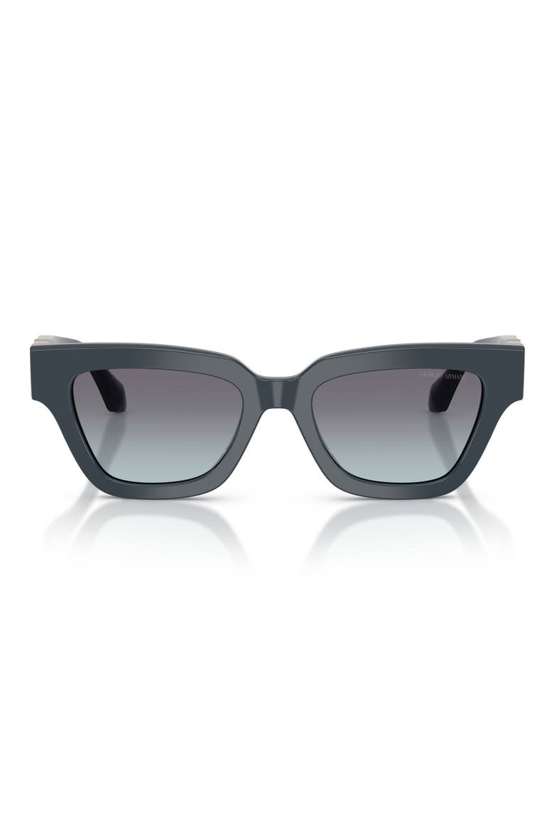 50mm Gradient Cat Eye Sunglasses, Main, color, DUSTY BLUE / BLUE GRADIENT