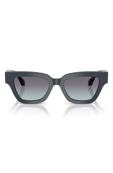 50mm Gradient Cat Eye Sunglasses