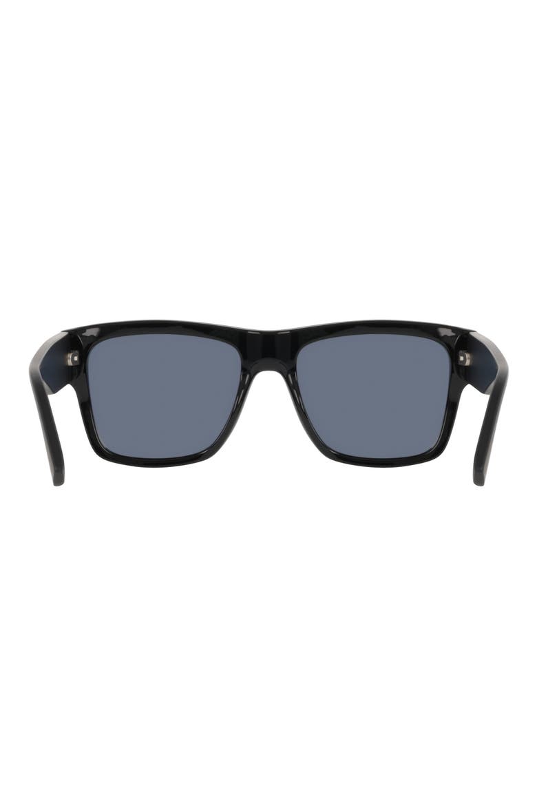 56mm Square Sunglasses, Alternate, color, BLACK / MATTE BLACK