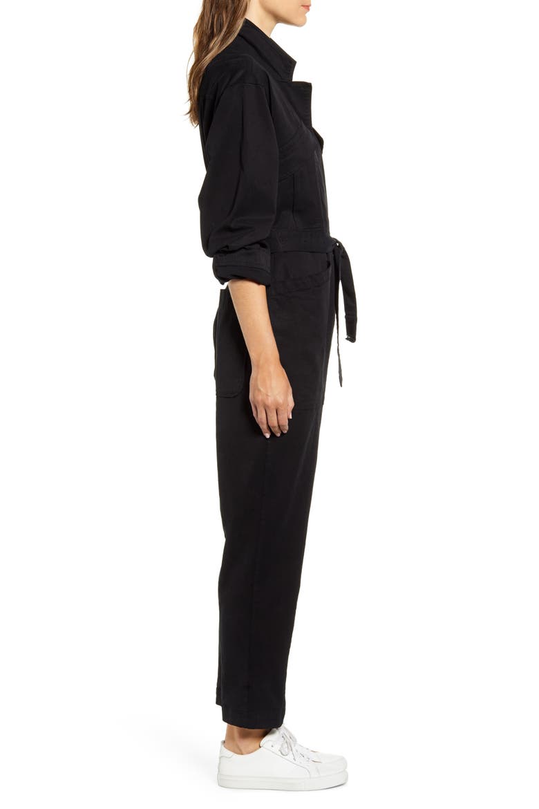 Expedition Twill Jumpsuit, Alternate, color, BLACK