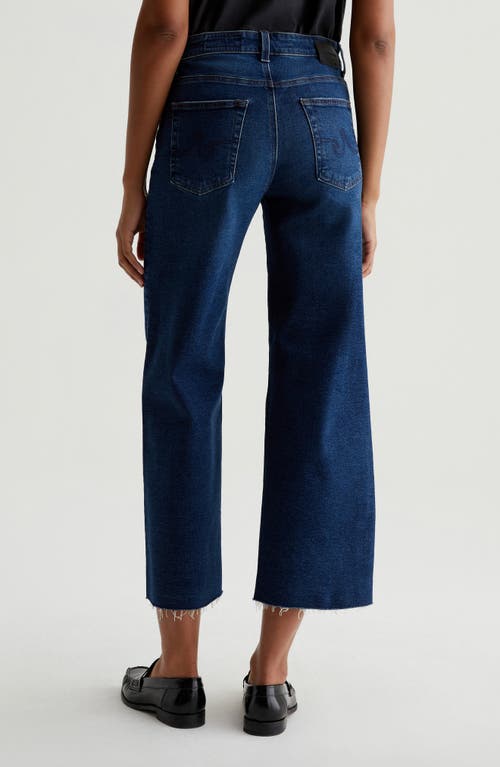 AG AG SAIGE RAW HEM HIGH WAIST ANKLE WIDE LEG JEANS 