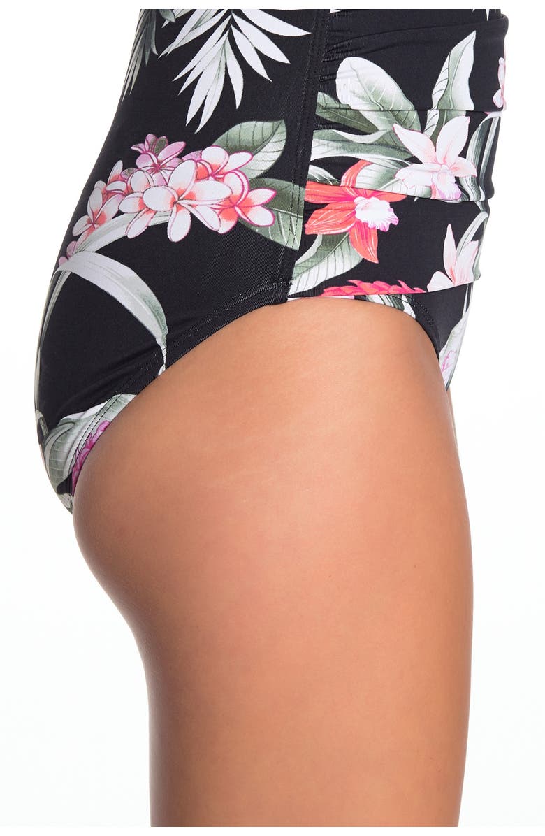 Tommy Bahama Ginger Flowers Bandeau One-Piece Swimsuit, Alternate, color, 