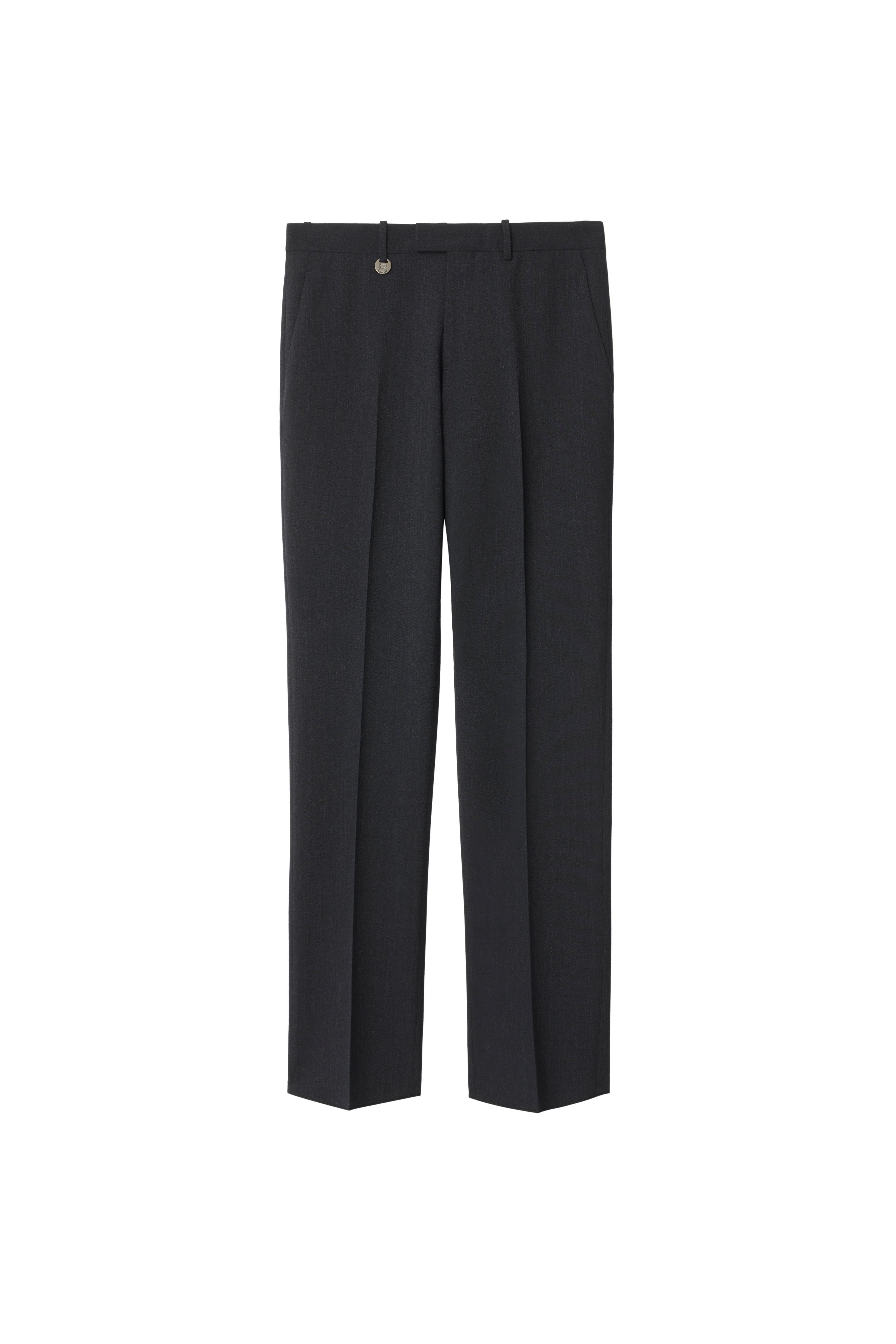 Wool Blend Tailored Trousers - image 2