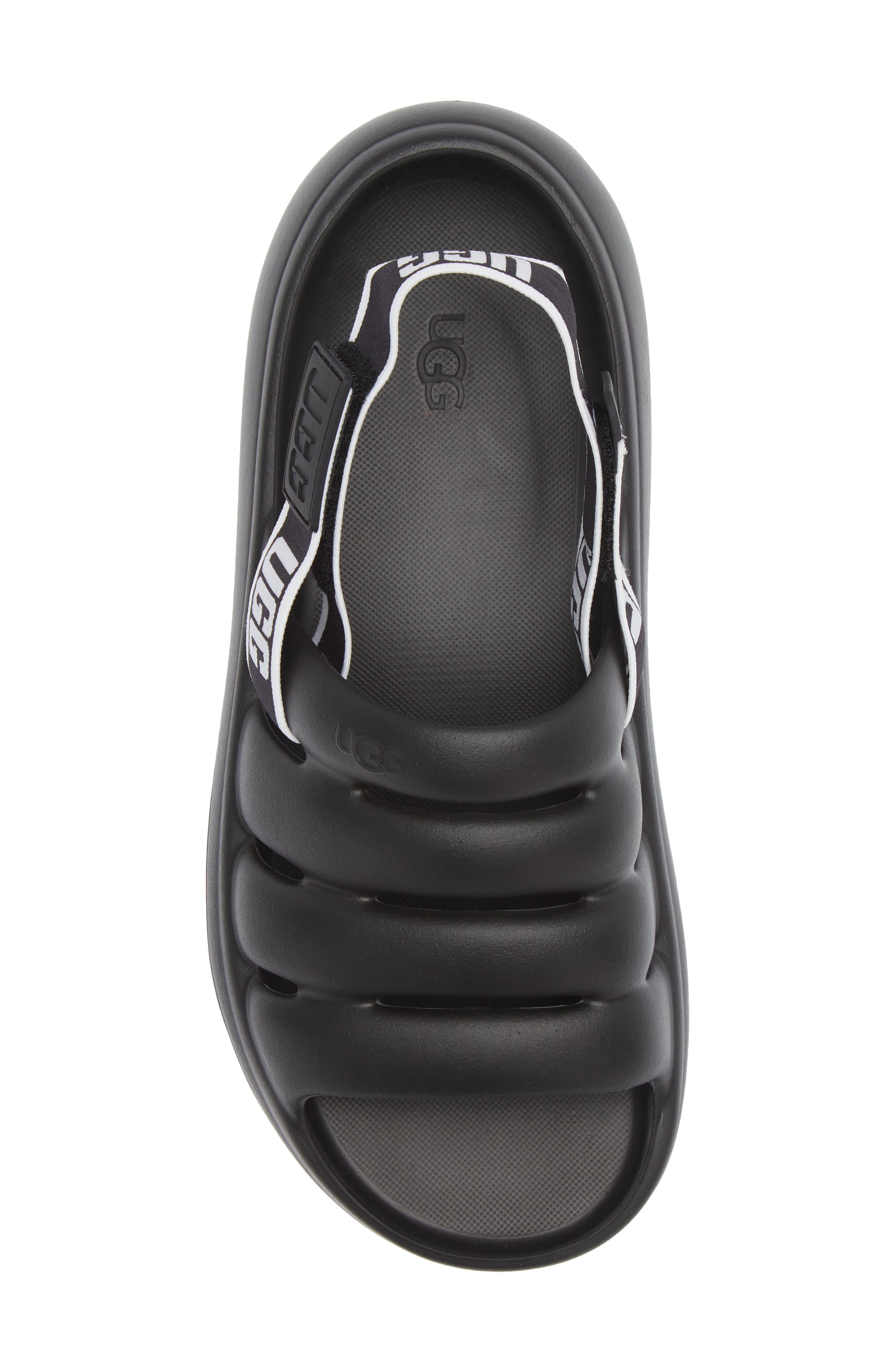 UGG<sup>®</sup> Sport Yeah Water Resistant Slingback Sandal, Alternate, color, Black