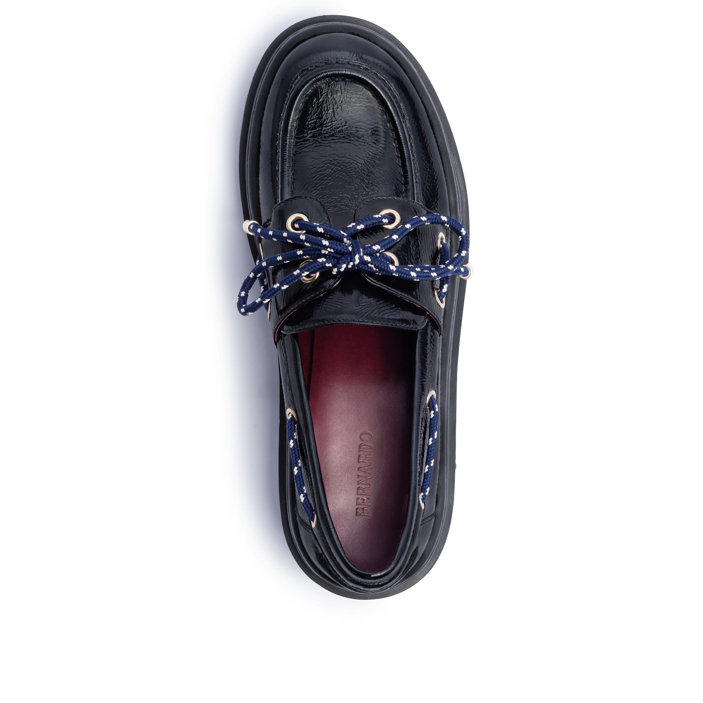 Bernardo Footwear Nico Boat Loafer, Alternate, color, Black