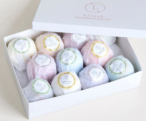 Lizush Bath Bombs Gift Box With 12 Bombs In Assorted