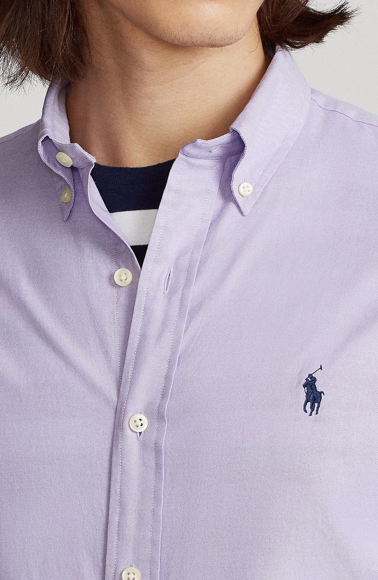 Polo Ralph Lauren Washed Pinpoint Oxford Button-Down Shirt, Alternate, color, 