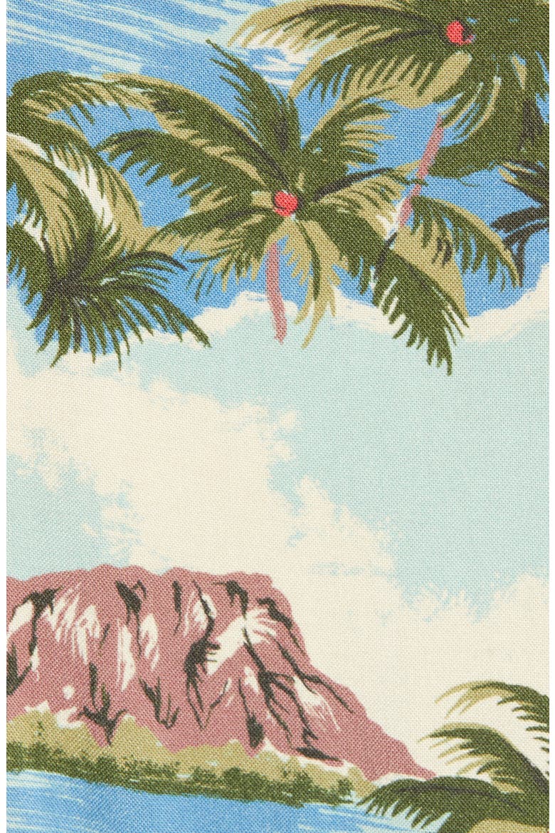 Regular Fit Camp Shirt, Alternate, color, KAPALUA BAY