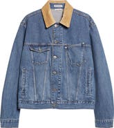 JW Anderson Corduroy Collar Denim Trucker Jacket