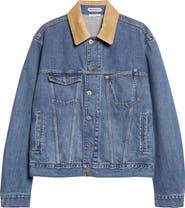 JW Anderson Corduroy Collar Denim Trucker Jacket
