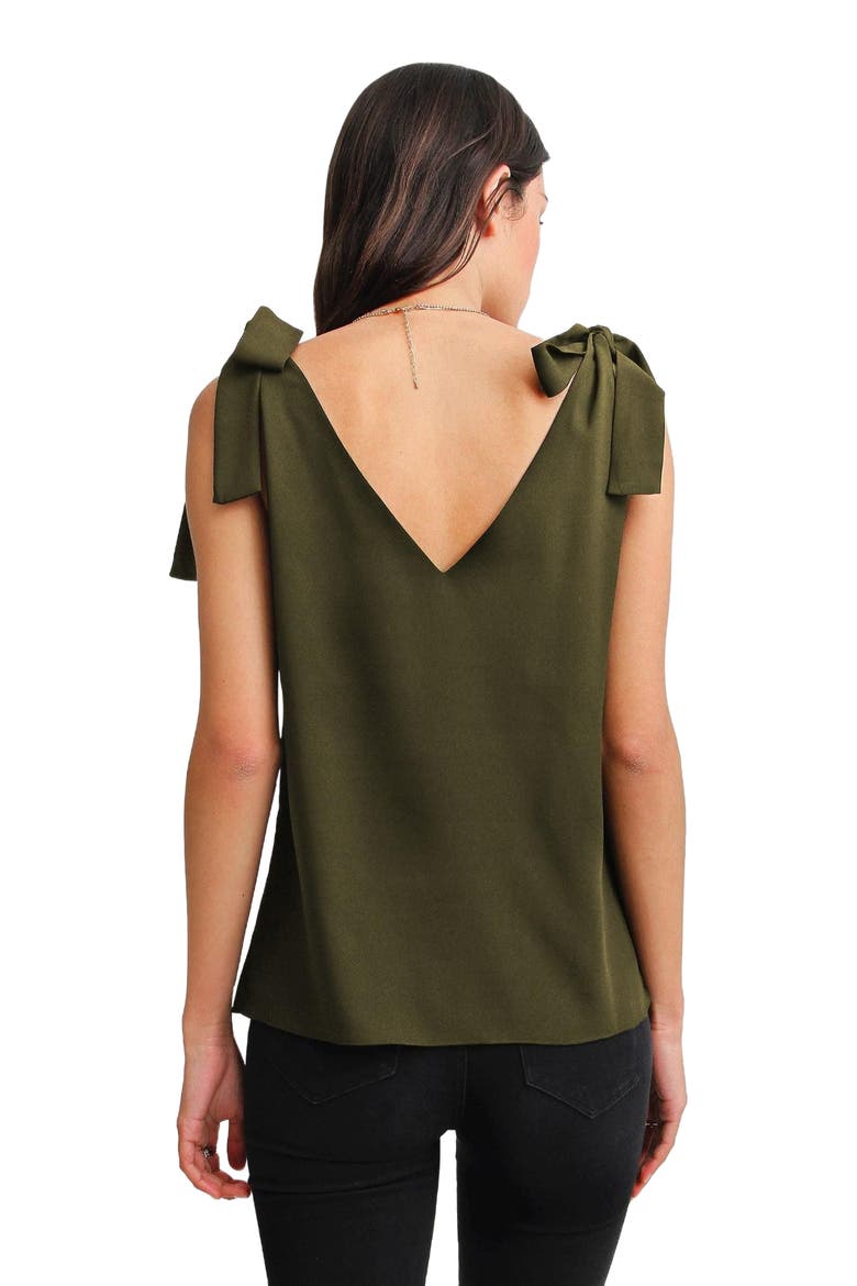 Feel For You V-Neck Top, Alternate, color, Military