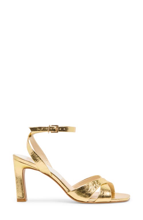 Dolce Vita Gwin Ankle Strap Sandal In Gold