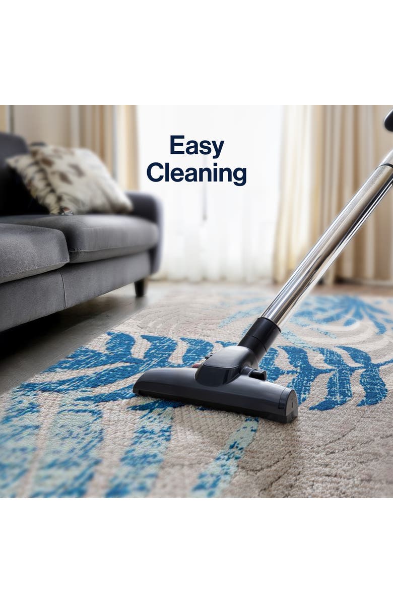 JONATHAN Y Tropics Palm Leaves Indoor/Outdoor Area Rug, Alternate, color, Gray/Blue