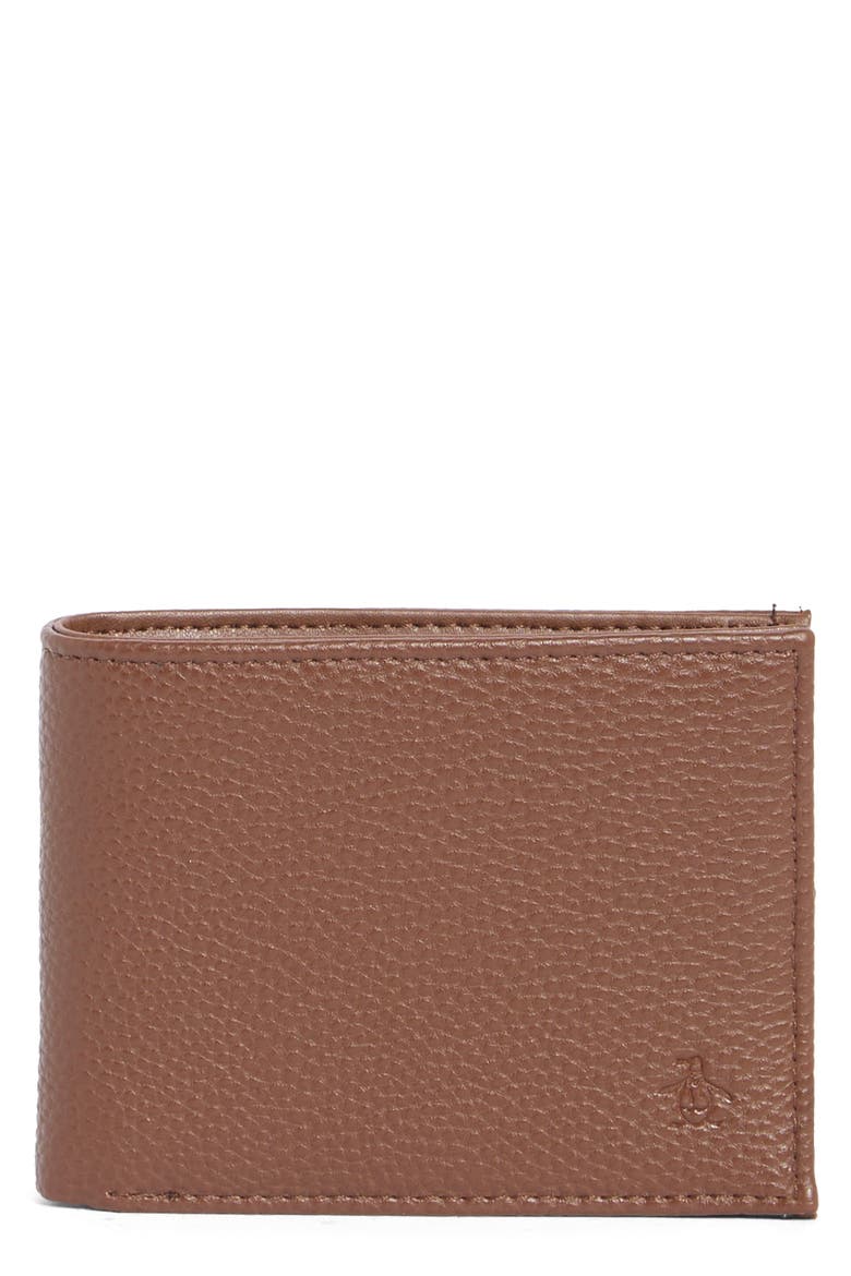 Pebble Pete Bifold Wallet, Main, color, BROWN