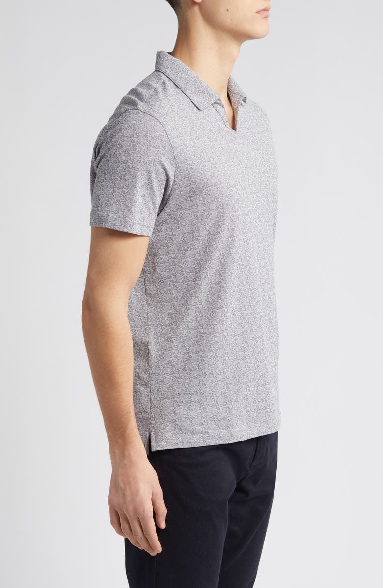 Robert Barakett Foyer Floral Cotton Johnny Collar Polo, Alternate, color, 