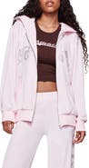 I.AM.GIA Daria Rhinestone Front Zip Hoodie