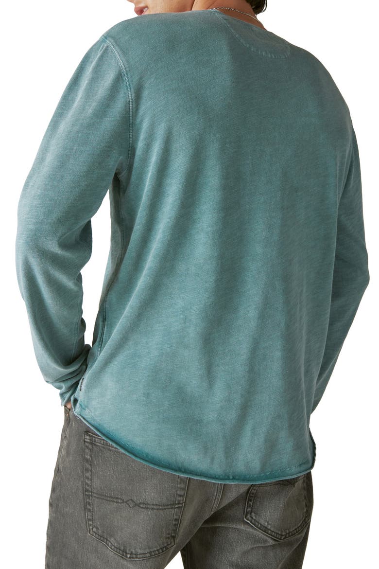 Weekend Slub Cotton Jersey Henley, Alternate, color, MINERAL BLUE