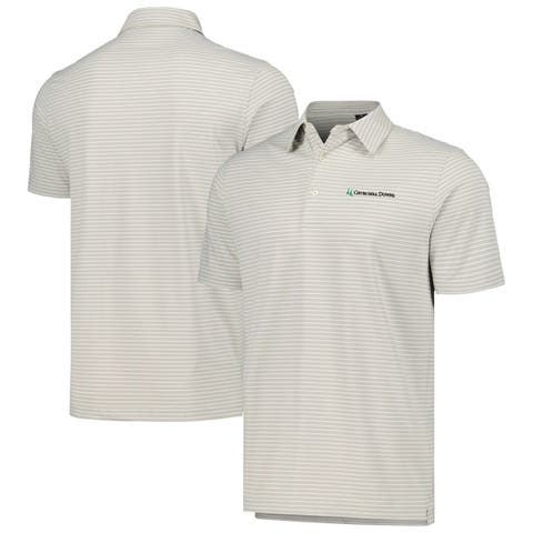 Men's Gray Churchill Downs The Carmel EcoTec Stripe Polo
