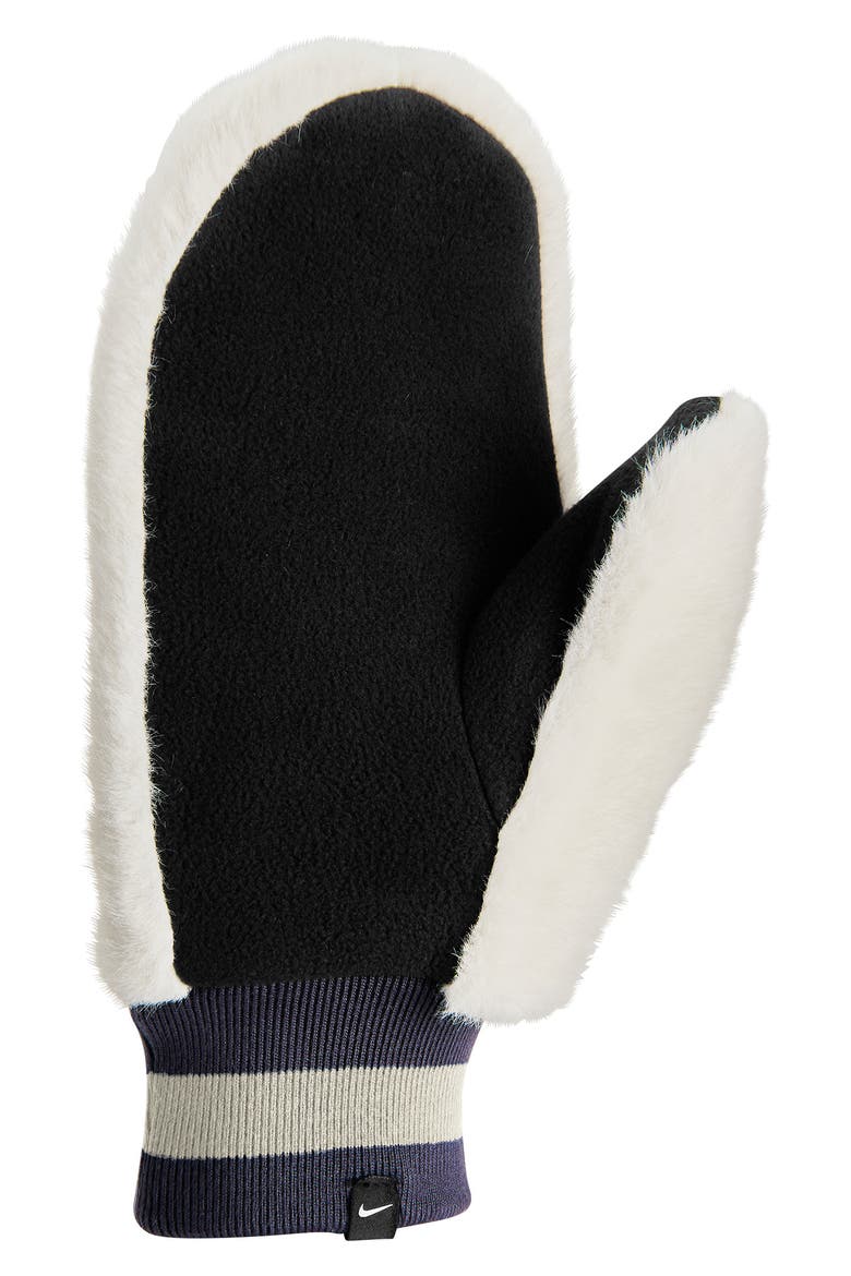 Warm Faux Fur Mittens, Alternate, color, SAIL