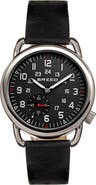 BREED Regulator Leather-Band Watch w/Second Sub-dial