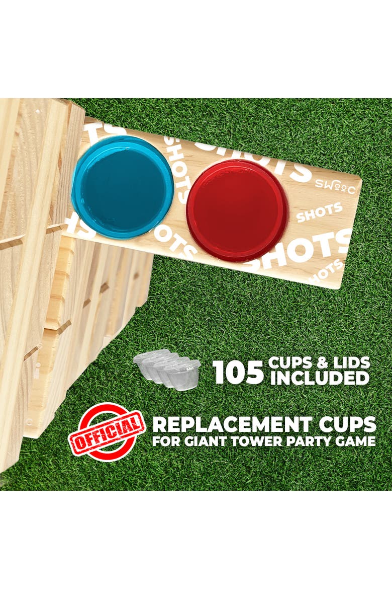 105 Extra/Replacement Gelatin Shot Cups & Lids, Alternate, color, Clear