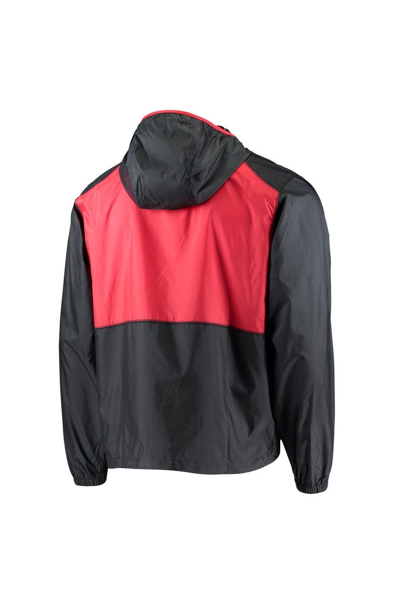 Columbia Men's Columbia Black/Red Georgia Bulldogs Flash Forward Hoodie Full-Zip Lightweight Windbreaker, Alternate, color, 