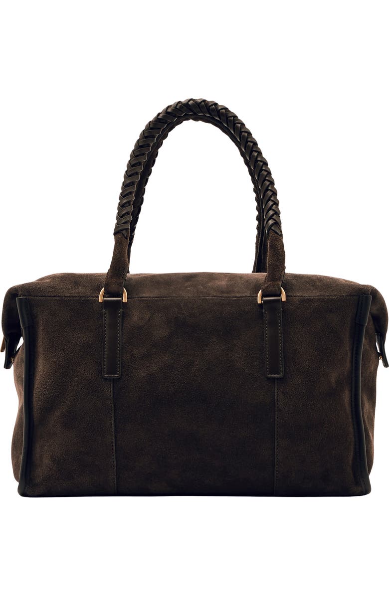 Reiss Edie Suede Bowling Bag, Main, color,