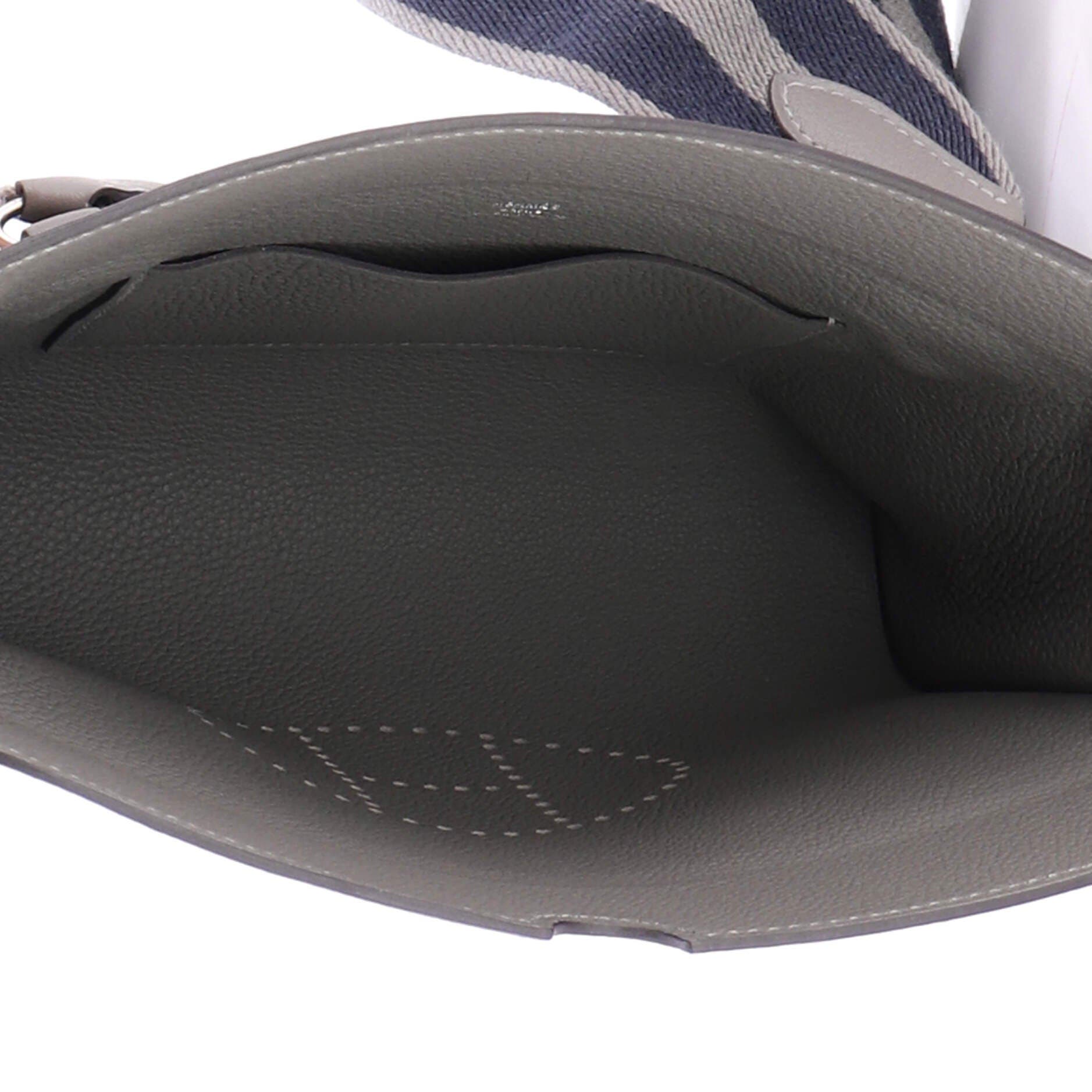 Videpoches Bag with Multicolor Strap Togo, Alternate, color, Gris Meyer