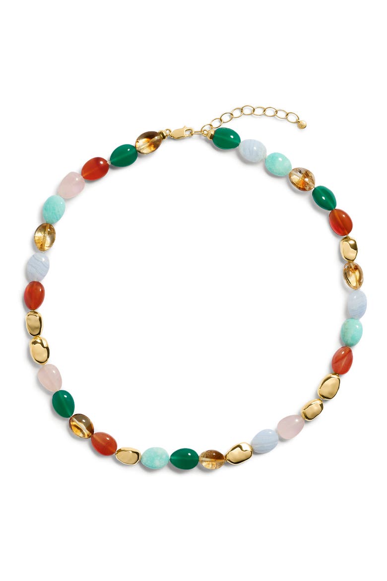 Rio Multistone Necklace, Main, color, 18K GOLD VERMEIL