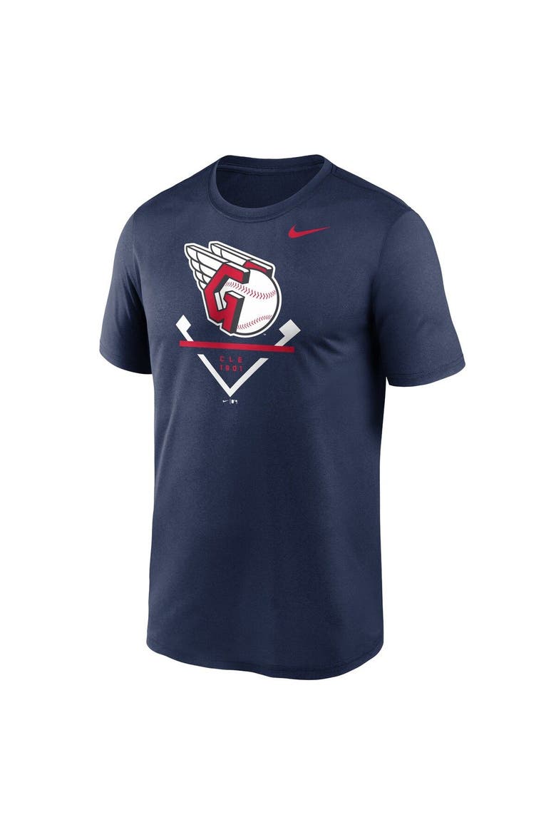 Men's Nike Navy Cleveland Guardians Icon Legend T-Shirt, Alternate, color, Navy