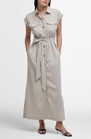 Barbour Birdie Cotton & Linen Maxi Shirtdress