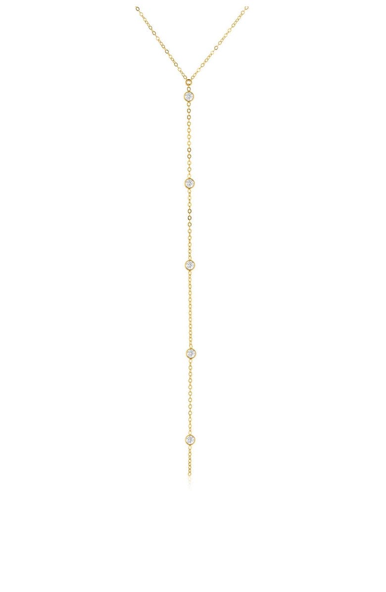 Set & Stones Faye Lariat Necklace, Main, color, Gold
