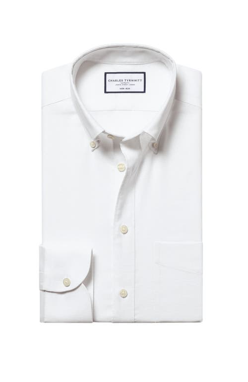 CHARLES TYRWHITT CHARLES TYRWHITT NON-IRON STRETCH OXFORD SHIRT