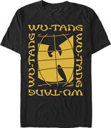 Wu-Tang Clan Men's Wu-Tang Clan Framed Globe Logo Graphic T-Shirt