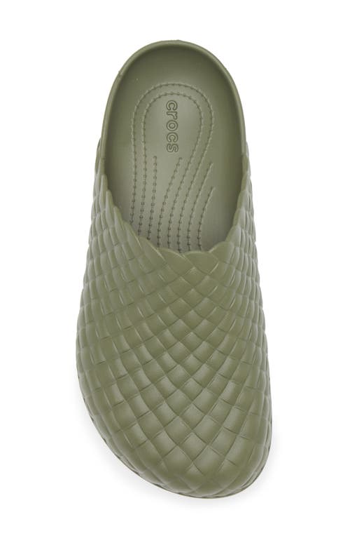 Crocs Dylan Woven Clog In Army Green