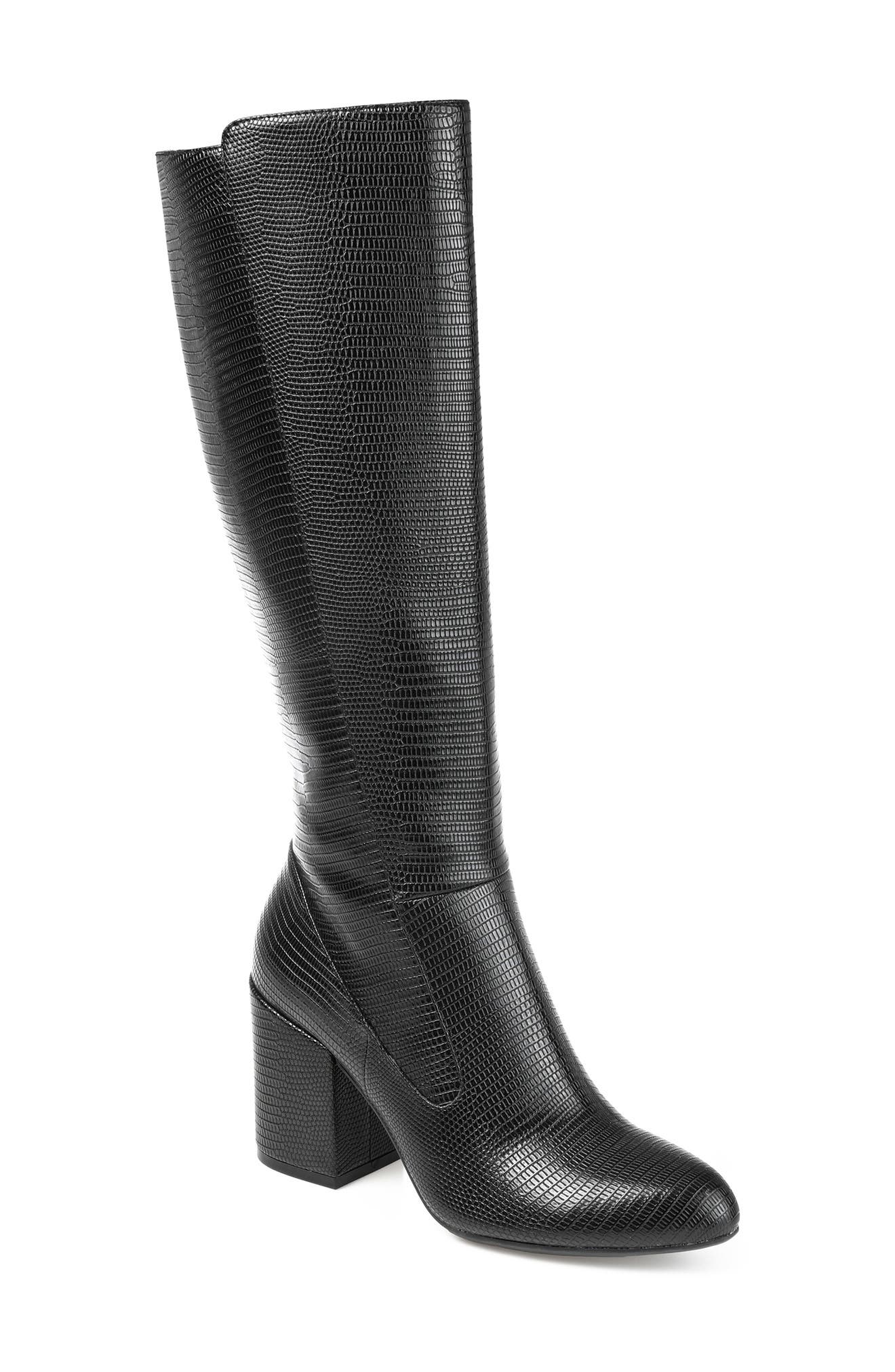 Journee Collection Tavia Faux Fur Lined Tall Boot - Extra Wide Calf, Main, color, 