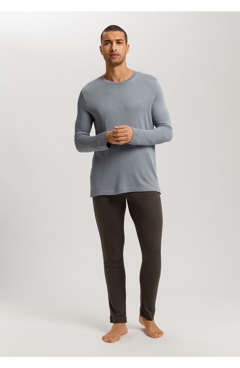 Hanro Woolen Comfort Tencel And Cashmere Pants, Alternate, color, Earthy Ink